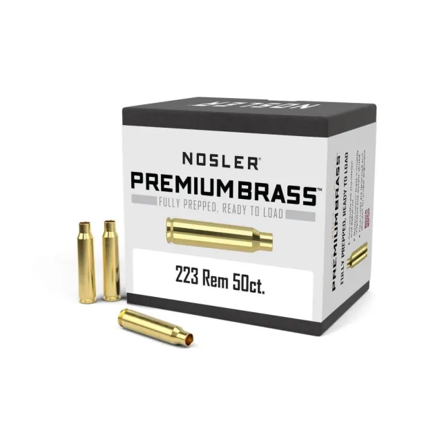 Buy Nosler 10070 .223 Rem 50 Count Unprimed Brass Rifle Cartridge Cases online