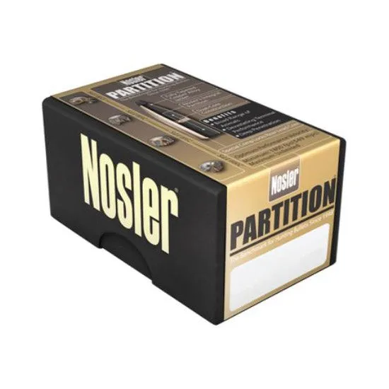 Nosler NOS 35626 .30 Cal 200gr Spitzer Partition Bullets 50 Pack - Nosler - 30