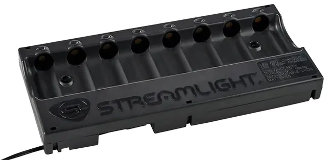 Streamlight 20230 8-Unit Bank Charger Black SL-59/CR123A 12V DC - Streamlight