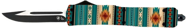 Buy Templar Knife MSBT331 Slim OTF Teal Saddle Blanket 3.1 In Black Blade online