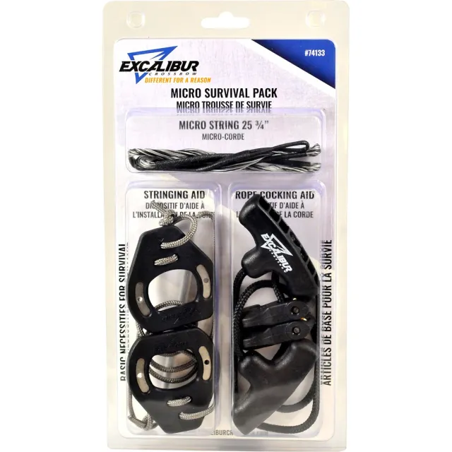 Excalibur 74133 Micro Survival Pack: String, Rope Cocker, Stringing Aid - Excalibur