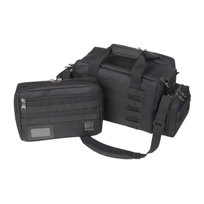 Bulldog BDT930B Tactical Black XL Range Bag 9"x22"x18" MOLLE Pouches - Bulldog