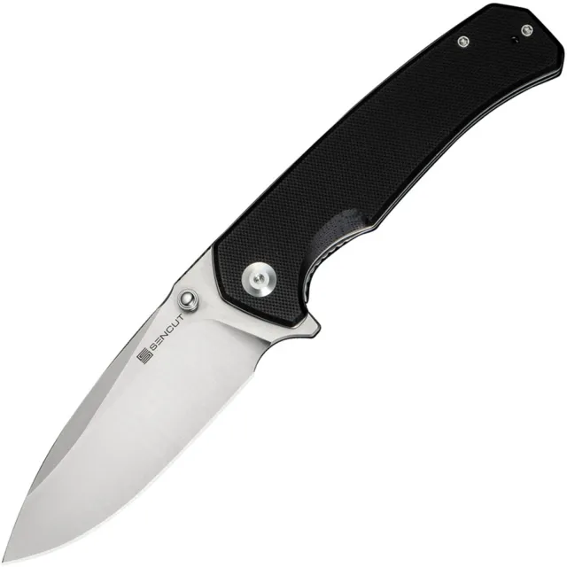 SENCUT Skarnax 3.79 In Satin 9Cr18MoV Blade Black G10 Liner Lock - SENCUT