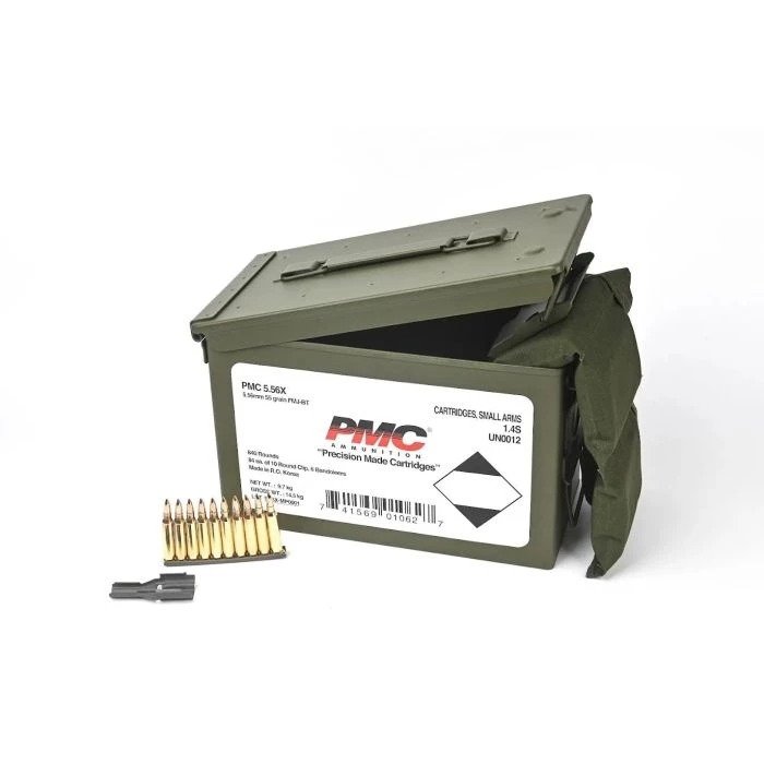 Buy PMC Bronze 5.56X-MB 5.56 NATO Ammo 55gr FMJ-BT 840rd Can online