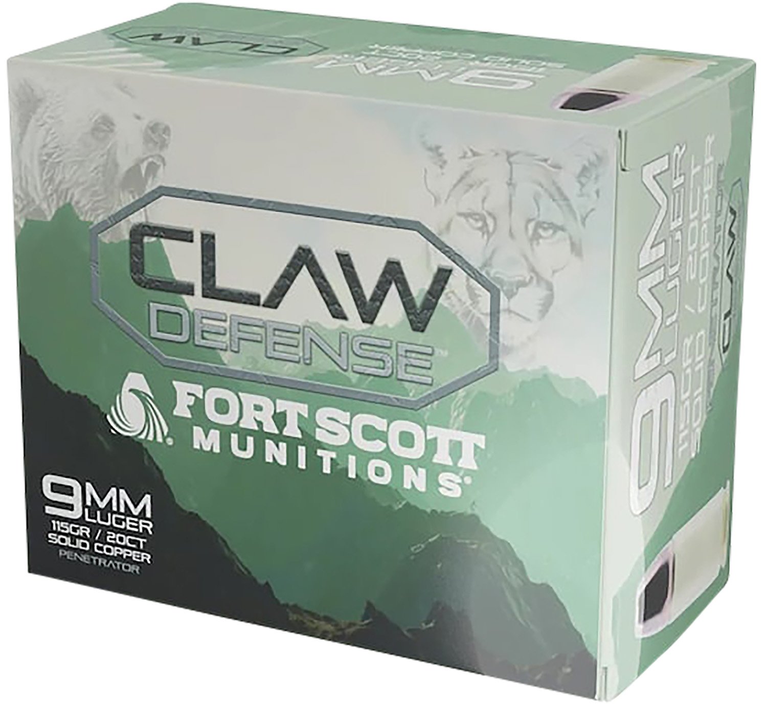 Fort Scott 9MM-115-SCVFNCD 115GR Claw Defense FN 20RD Ammo - FSM - 9MM