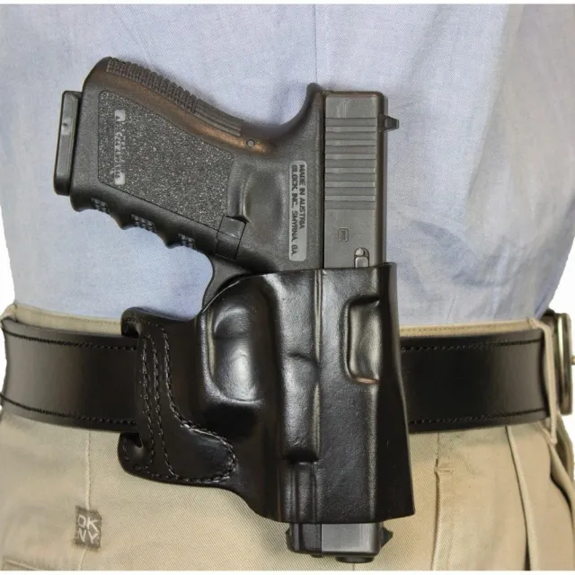 Buy DeSantis E-GAT Slide Holster Glock 43 Black Right Leather online