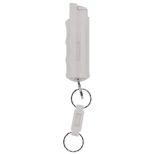Sabre RED Pepper Spray Keychain - Small, Gray Hardcase - 0.54 oz - 10ft Range - 25 Bursts - SABRE