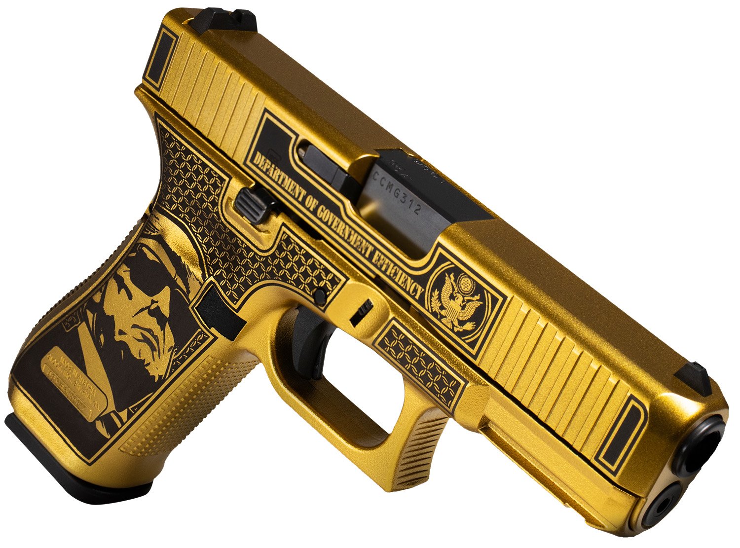 Glock PA475S204MOSNDGE 9mm 17+1 Gold Cerakote 4.49" Barrel Gen 5 MOS - Glock - 9mm Luger (9x19 Parabellum)