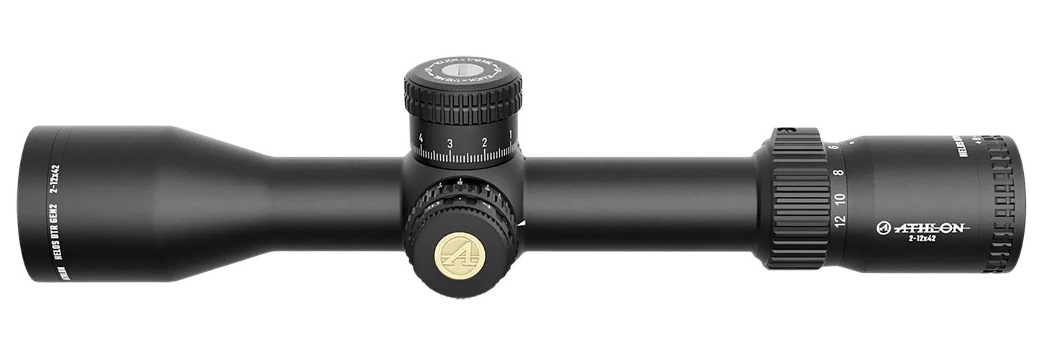 Athlon Helos BTR 214105 2-12x42 Illuminated AHMR2 MIL Scope Black - Athlon Optics - 42MM