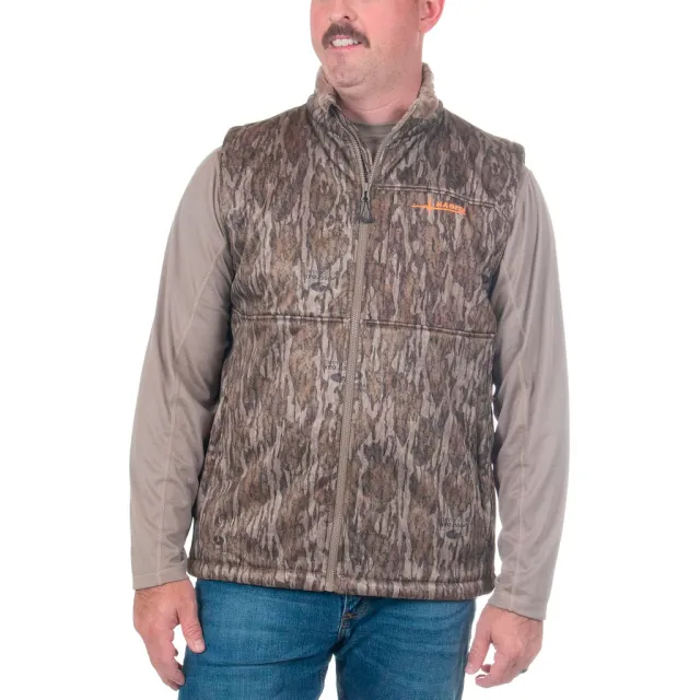 Habit VT10016-M-8-6-4X-3D6 Men's Sherpa Vest 4XL Mossy Oak New Bottomland - Habit