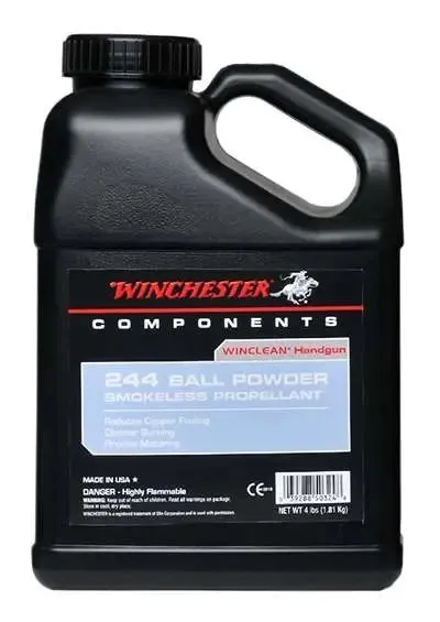 Winchester WinClean 244 Ball Powder for Medium Handgun Loads
