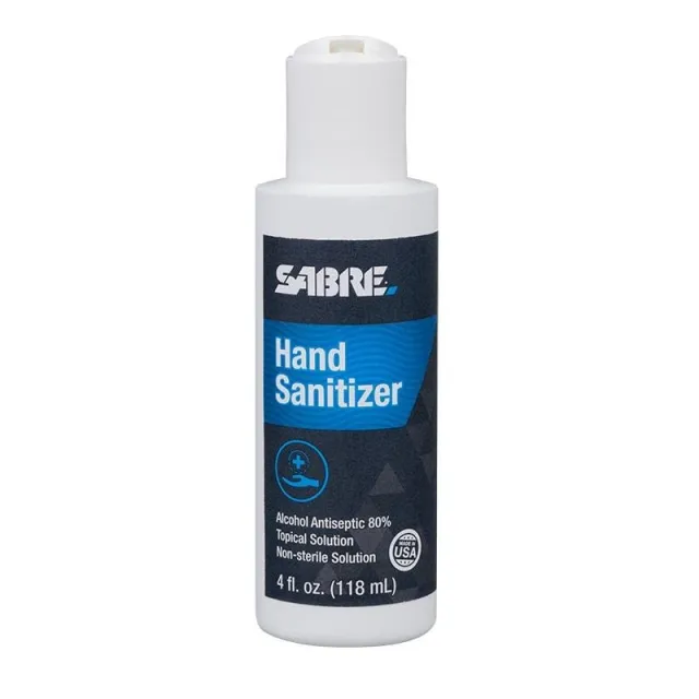 Security Equipment Corp Sabre Liquid Hand Sanitizer Pop Disk Top 4 oz - Security Equipment Corporation