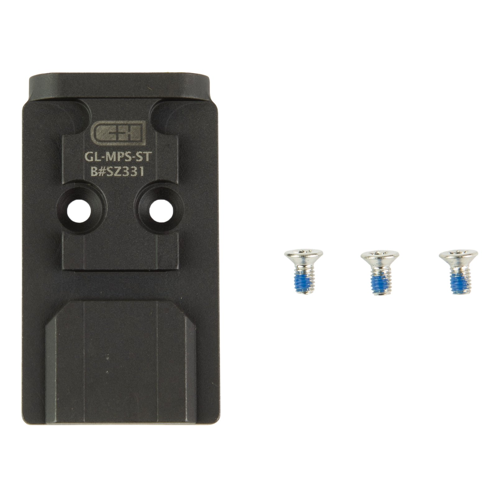 Buy C&H Precision GL-MPS-ST V4 Optic Mounting Plate Black Anodized Finish online