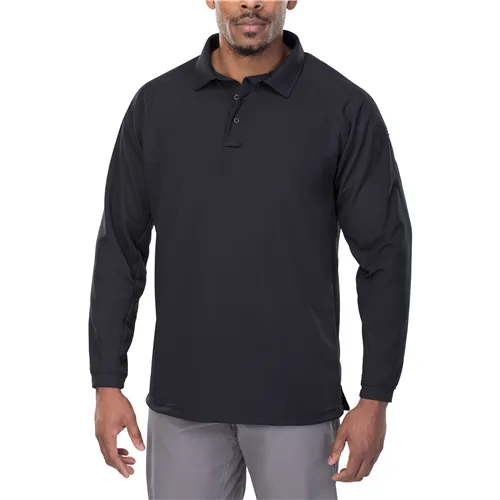 Vertx Coldblack Men's Long Sleeve Polo - Vertx