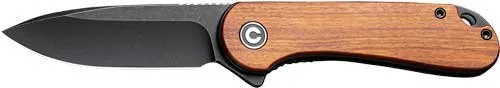 Civivi C907U Elementum 2.96" Wood/Black D2 Steel Liner Lock Knife - CIVIVI Knives for sale at Smoke Wagon Firearms