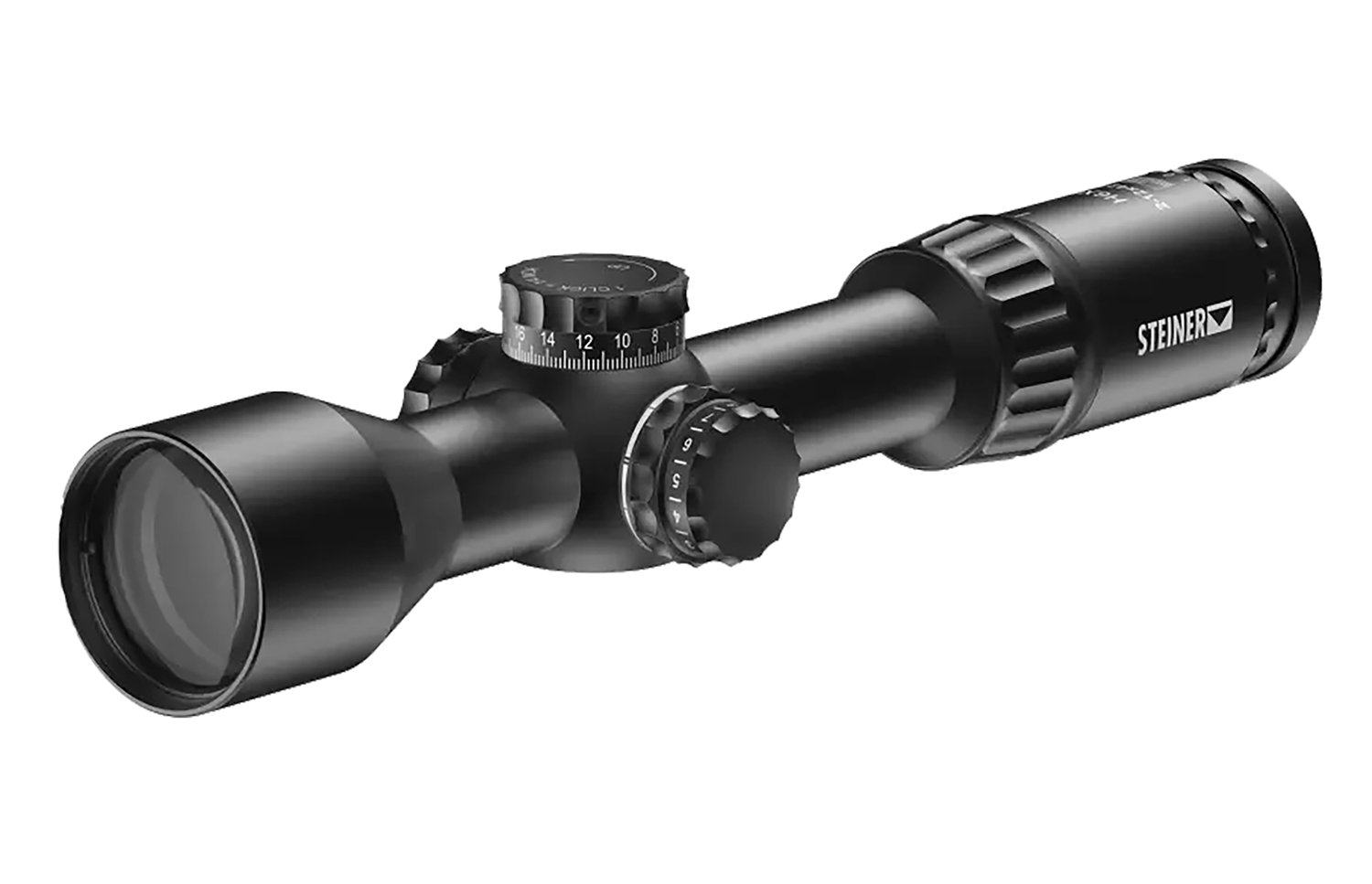 Steiner H6Xi 2-12x42mm Rifle Scope, 30mm Tube, Matte Black, Illuminated Ret - Steiner Optics - 42MM