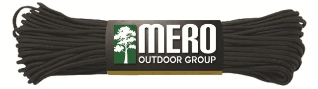 Mero 550 Paracord - 100' 550 lb Black - E.L. Wood Braiding Co. Inc.