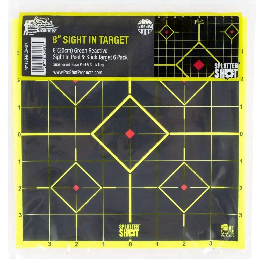 Buy Pro-Shot SplatterShot 8 Green Sight-In Target Peel and Stick 6/rd online