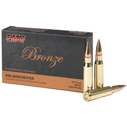 Buy PMC Bronze 308 Winchester 147gr Full Metal Jacket Boat Tail 20 Box online