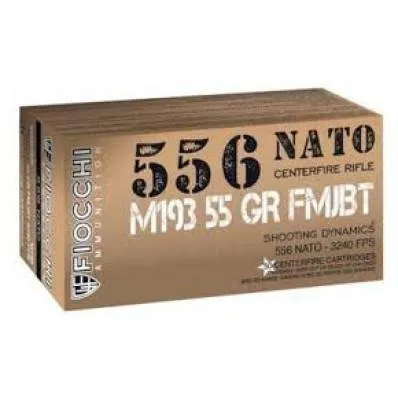 Buy Fiocchi Shooting Dynamics Rifle Ammunition 5.56mm NATO 55 gr FMJ 3240 fps 1000/ct (Case) online