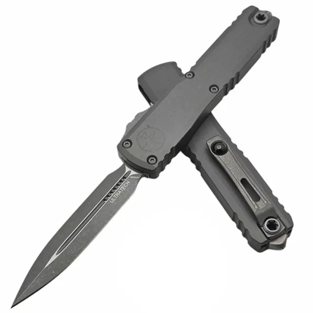 Microtech Ultratech Gen III ZBP 3.55 In D/E Apocalyptic Natural Clear - MICROTECH