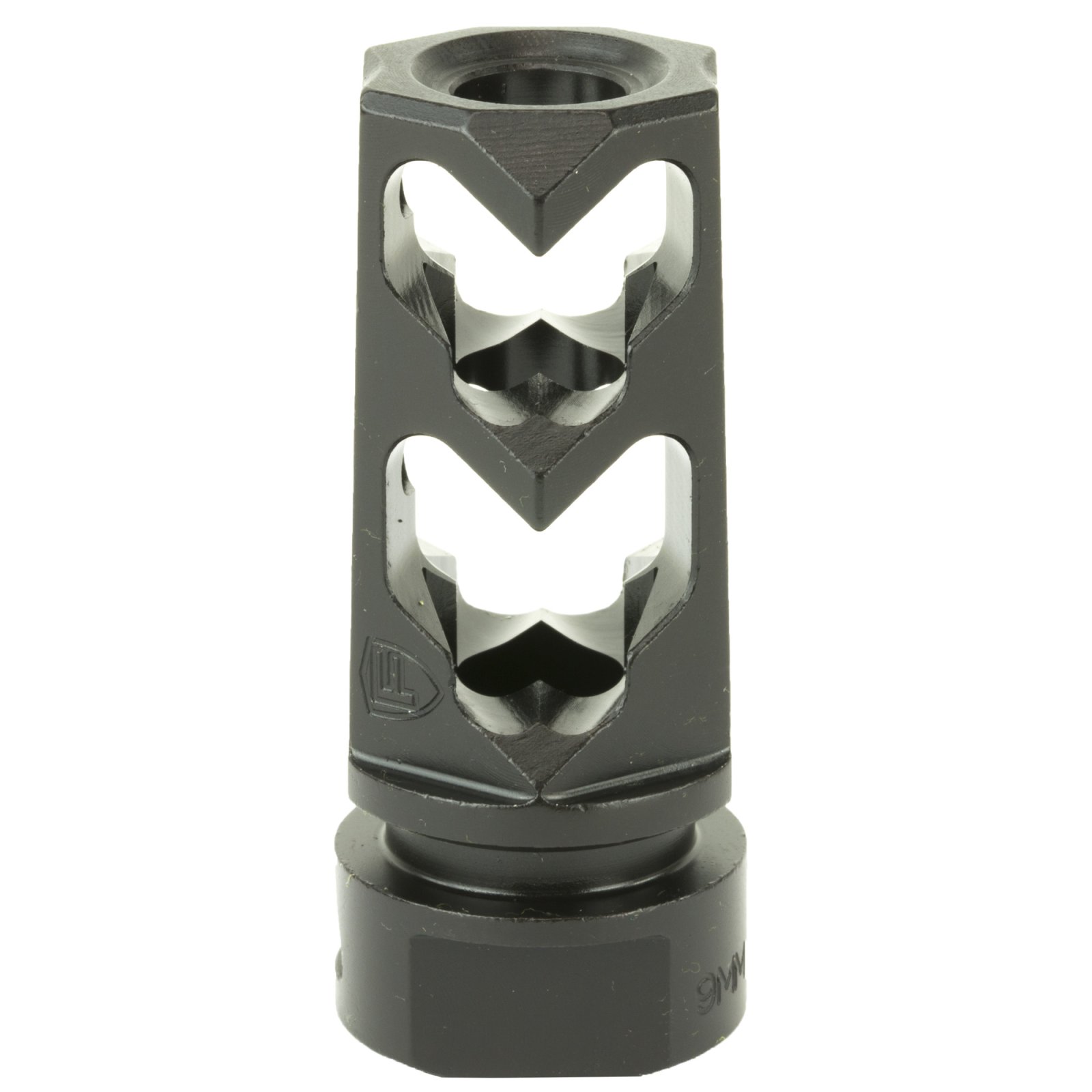 Fortis 9MM-MB-BLK-36 Muzzle Brake, 9MM, 1/2X36, Black, 4140 Steel - Fortis Manufacturing - 9mm