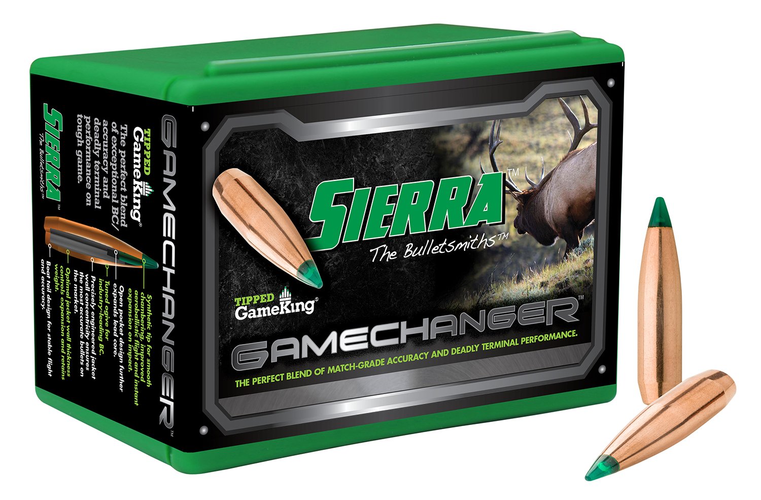 Sierra Bullets Tipped GameKing 4625 .308 125 Grain 100 Count - Sierra Bullets - .308