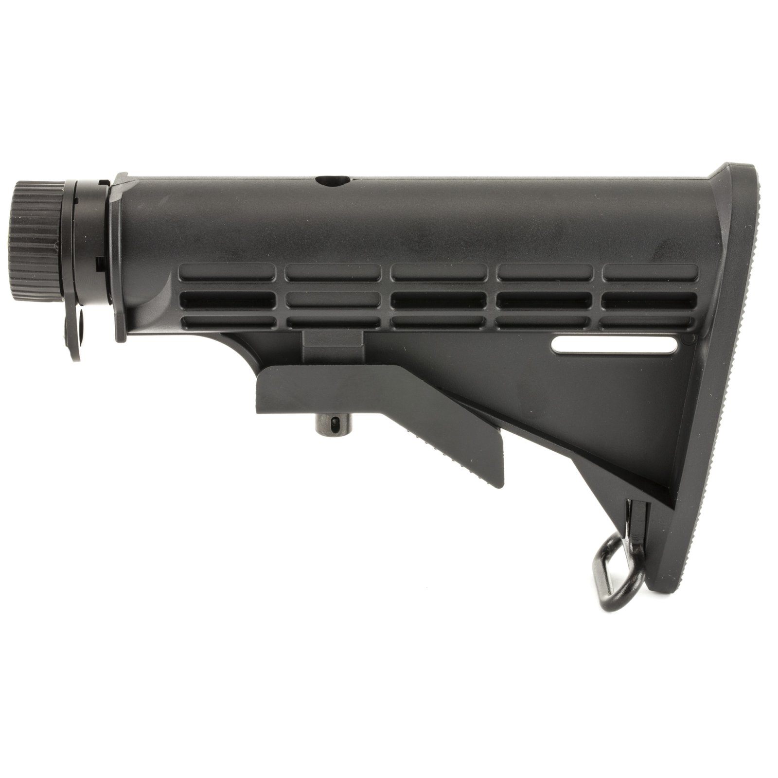 UTG Pro RBU6BM AR-15 6-Position Mil-Spec Stock Assembly Black - Leapers