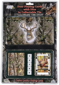 Buy Rivers EDGE CARDS & DICE TIN WHITETAIL DEER THEME online
