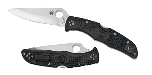 Spyderco C10PBK Endura SL-PL 3.7" Black Knife - Spyderco