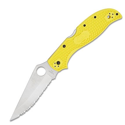 Spyderco C258SYL Stretch 2 XL Salt Yellow Lightweight Knife - Spyderco