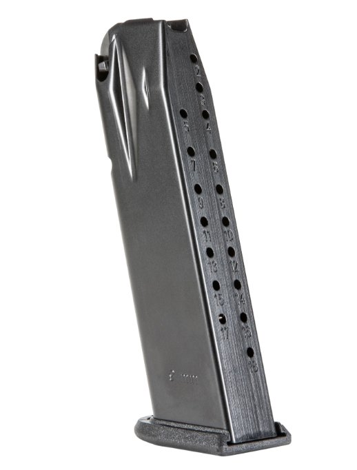 Walther 2864789 PDP Full Size 18rd 9mm Black Aluminum Magazine - Walther - 9MM