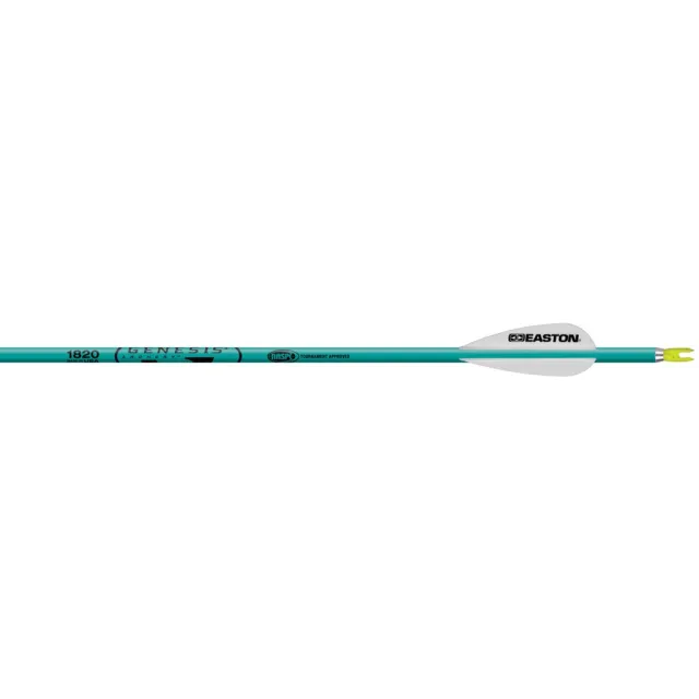 Easton 129159 Genesis Arrows Teal 1820 6pk 7075 Alloy NASP Approved - Easton
