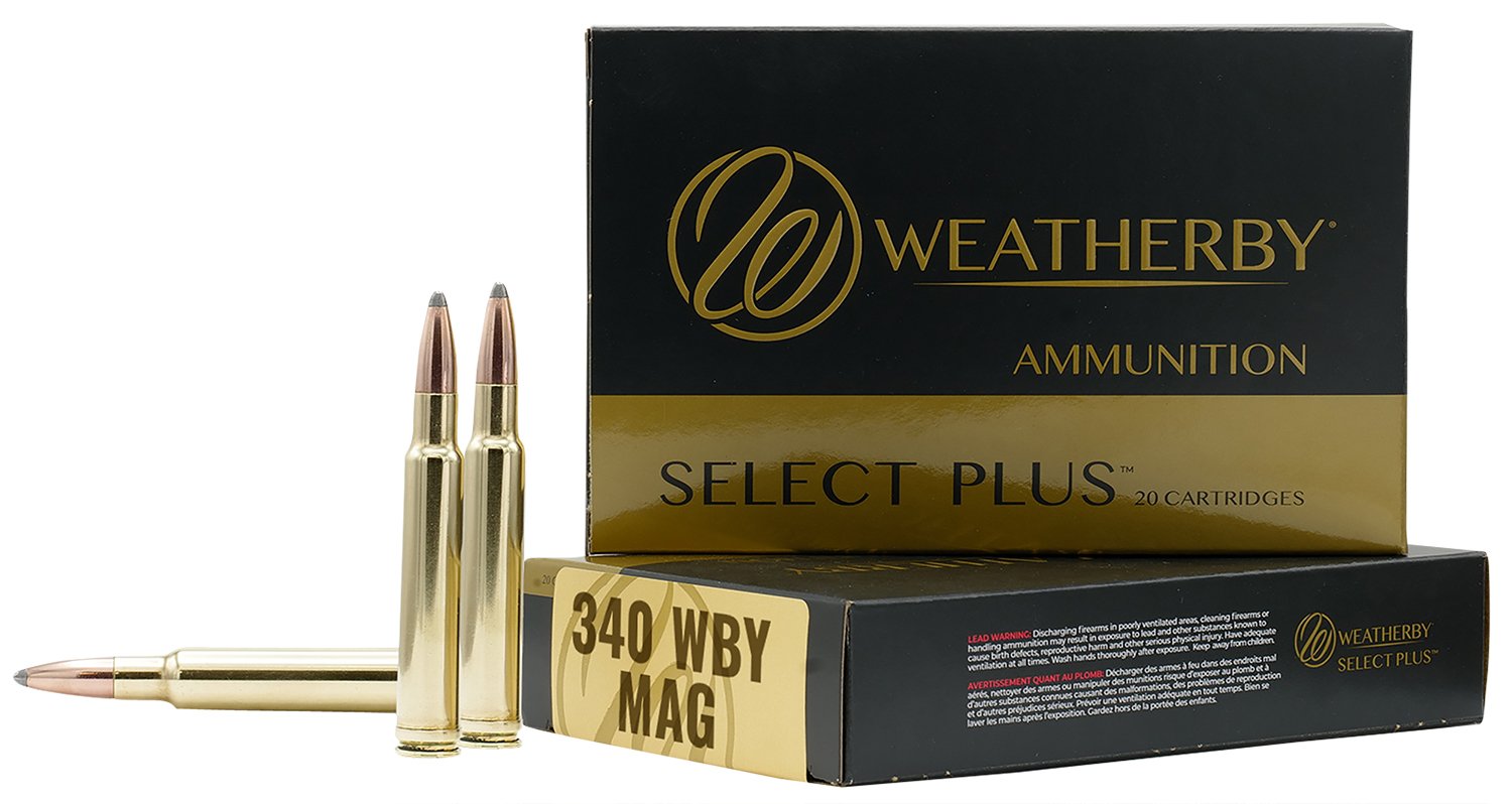 Weatherby Select Plus 340 Wthby Mag 225 gr Barnes Tipped TSX 20 Bx - Weatherby - 340 WBY Mag