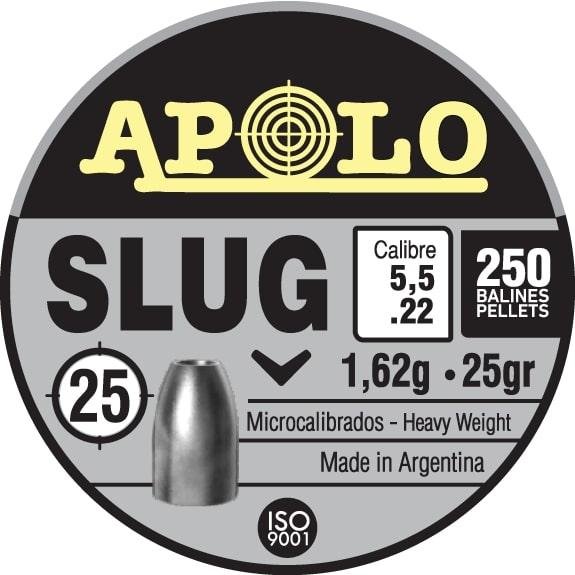 Hatsan Apolo Slug Air Rifle Pellets .22 Cal 25 gr 250/ct - Hatsan - .22