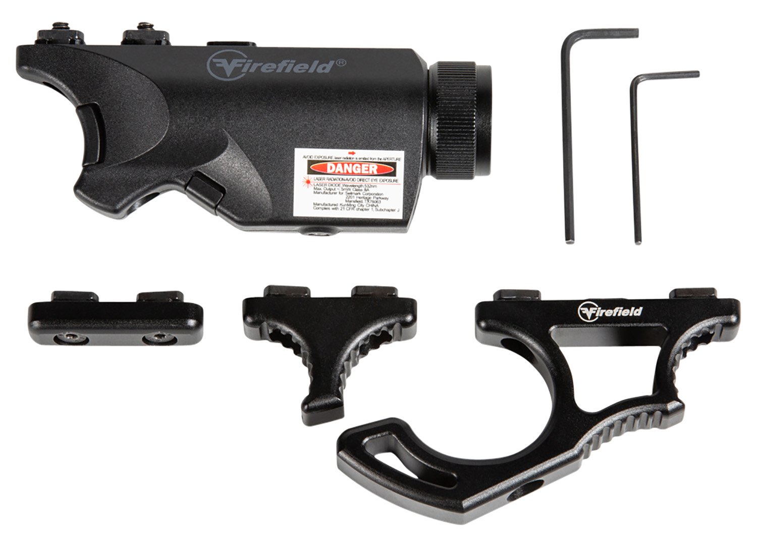 Firefield FF35010K Rival XL Foregrip Flashlight Red Laser Combo Kit Mat... - Firefield - 5.0 MW/75-150 LUMENS