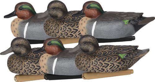 Zink ZNKDY321 Floater Duck Decoys Green Wing Teal 6-Pack - Zink Calls