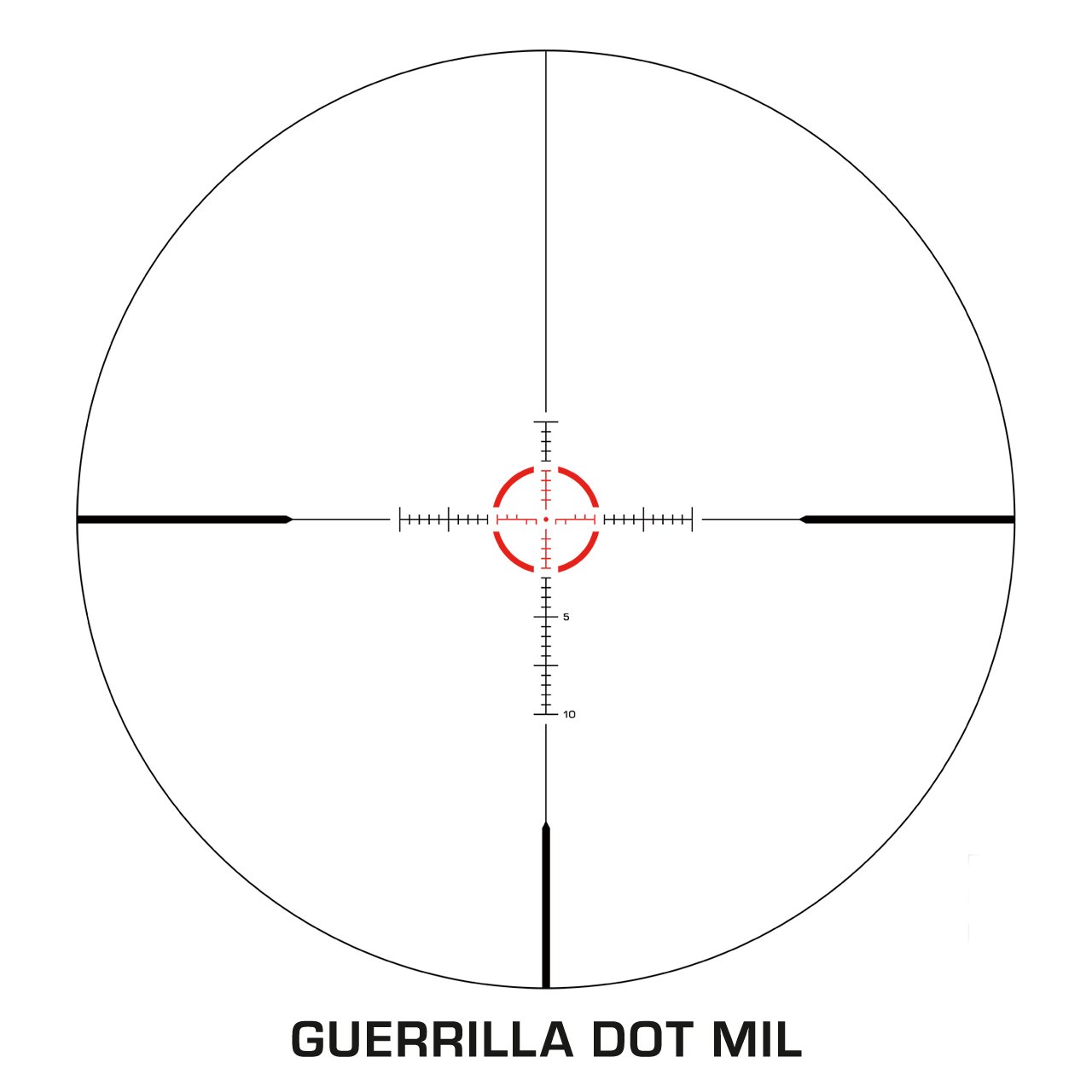 Buy Swampfox Optics ARH11024GM Arrowhead Black 1-10x24mm 30mm Tube Guerrilla online