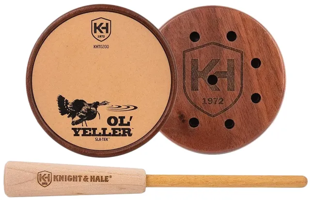 K&H KHT0200 Ol' Yeller SLA-TEK Turkey Call Walnut/Yellowheart - K&H