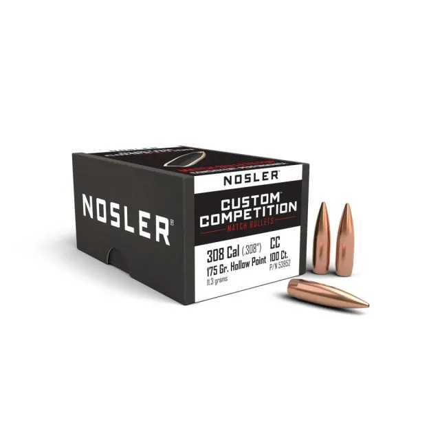 Buy Nosler Custom Competition .30 Caliber 175 Grain HPBT 100 Count Bullets online