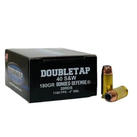 Buy Double Tap 40180BD .40 S&W 180gr JHP Ammo 1100fps 20 Rounds online