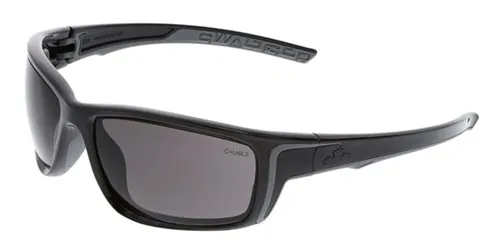 MCR Safety SR4 Swagger Black Frame Gray Max36 Length Full-Coverage