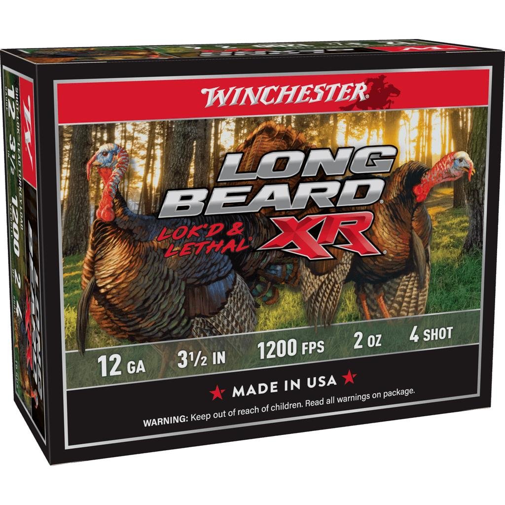 Winchester Ammo Long Beard XR Shot-Lok 12 Gauge 3.50" 2 oz 1200 fps 4 Shot 10 Bx/10 Cs - Winchester
