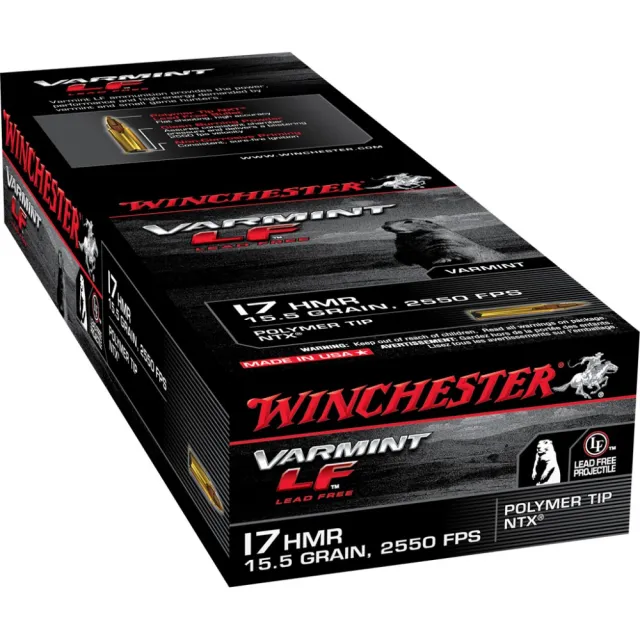 Winchester Varmint LF 17 HMR Ammo 15.5 Gr NTX 50 Rd Box - Winchester - 17 HMR for sale at Bang-Bang Tactical
