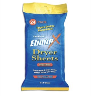 Code Blue / Knight and Hale Scent Eliminator Dryer Sheets Model: OA1319 - Code Blue