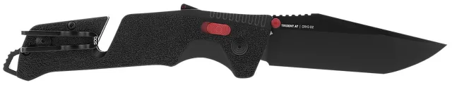 SOG Trident AT SOG11120441 3.7" Tanto D2 Steel Blade Black/Red Handle - SOG