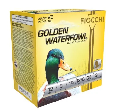 Buy Fiocchi 123SGWBB Golden Waterfowl 12 Gauge 3 In BB Shot 1350fps online