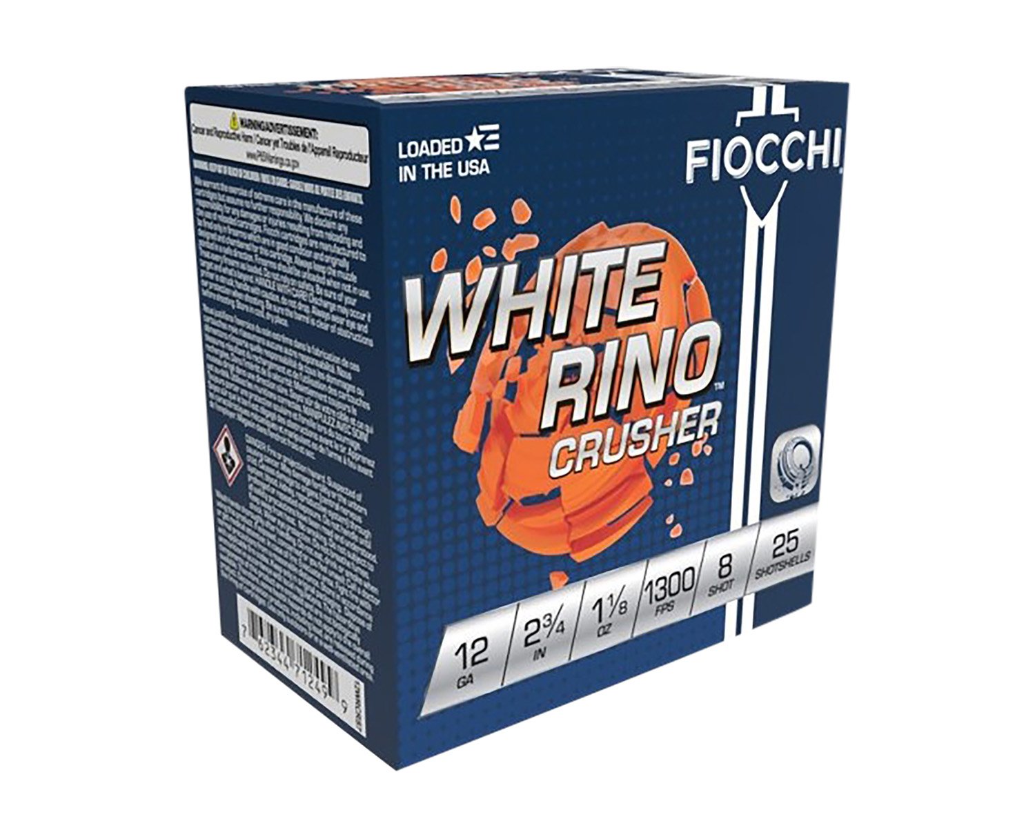 Buy Fiocchi 12WRCRS8 Exacta Target White Rino Crusher 12Gauge 2.75" 1 1-8oz ... online