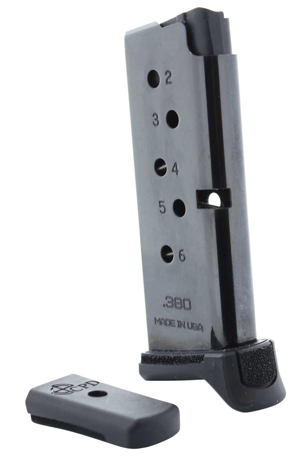 Buy C Products Defense DuraMag Ruger LCP .380 ACP 6 Round Blued Carbon Steel online