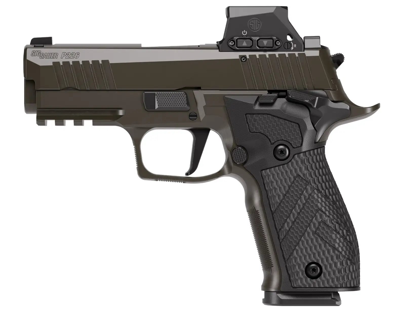 Sig Sauer P226 XCarry Legion Handgun 9mm Luger 18rd Magazines(3) 3.8 Barrel SAO Red Dot Legion Grey Cerakote - Sig Sauer - 9mm